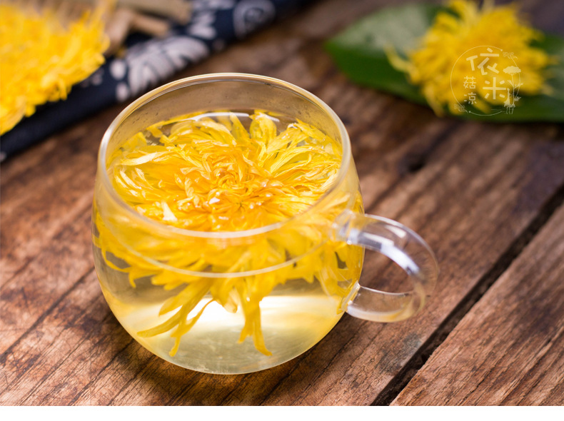 Golden Silk Imperial Chrysanthemum Tea One Flower One Cup Dried Chrysanthemum Flower Tea 2.5g specifications