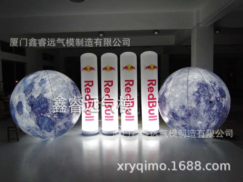 充气月球中秋月球装饰灯光月球广场中秋布置月球灯光充气月球