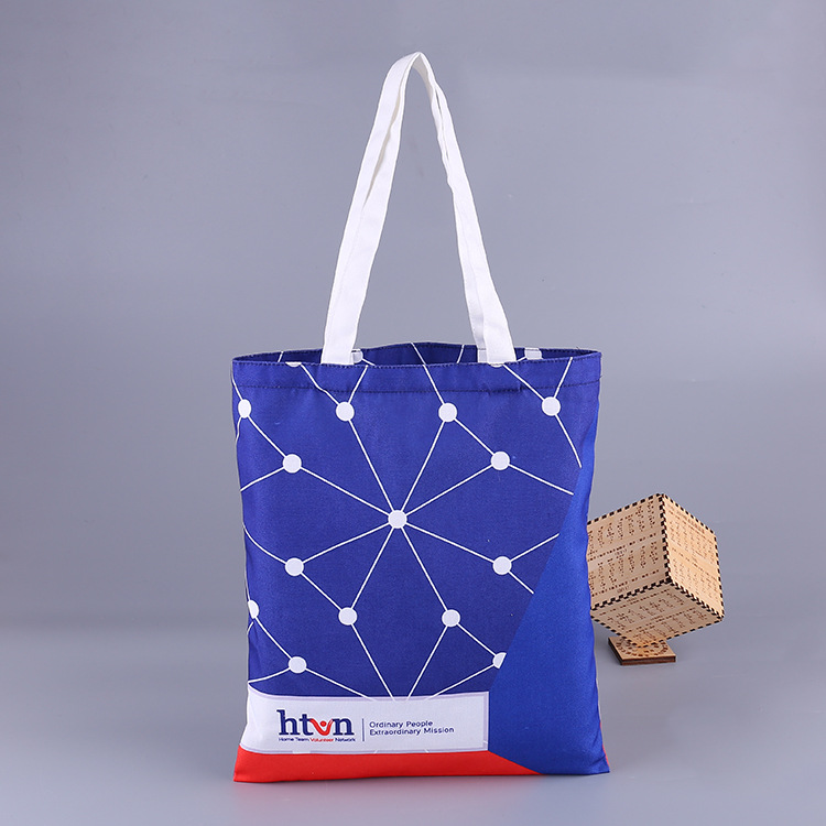 学生时尚简约手提袋 宣传广告袋定制 服装收纳包装帆布袋可印logo