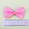 Nail sequins with bow, children's hair accessory, Korean style, wholesale