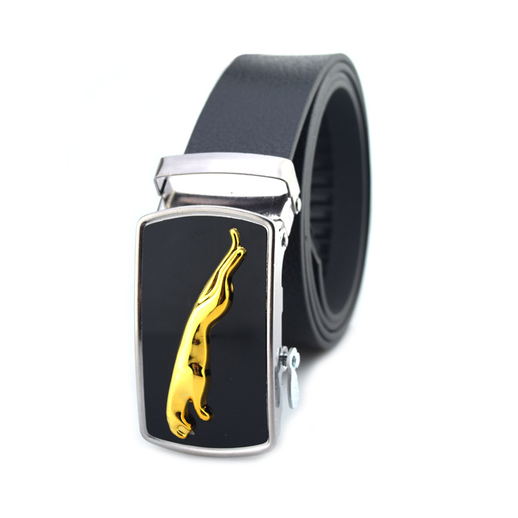 小礼品自动扣豹子男士皮带商务航空腰带服鞋饰赠品裤带现货批代发|ms