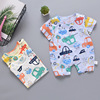 baby Thin section clothes Short sleeve Climbing clothes baby Romper suit Fruits Spaceship Cartoon baby one-piece garment