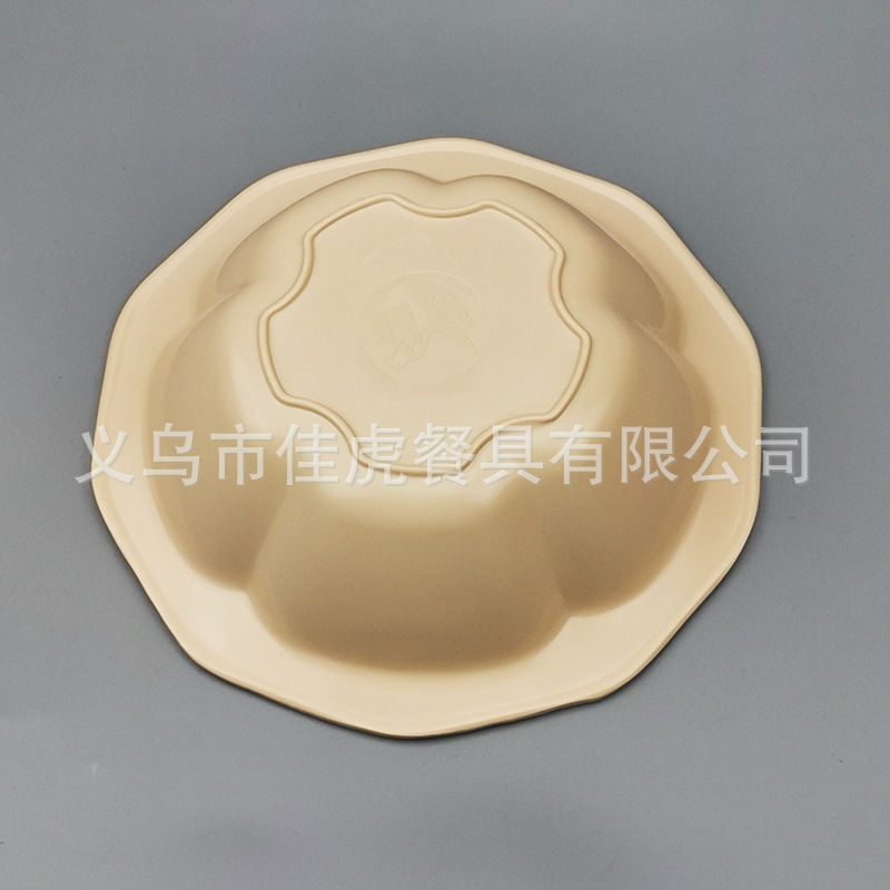 Cuencos de melamina para comercio exterior de 7 y 8 pulgadas con estampado amarillo estilo mercado africano venta directa de fábrica