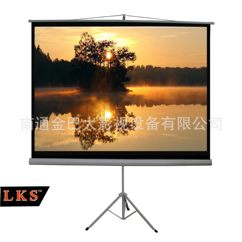 瑞驰LKS 批发推荐 三脚支架幕投影仪幕布投影银幕 240 X240便携|ms