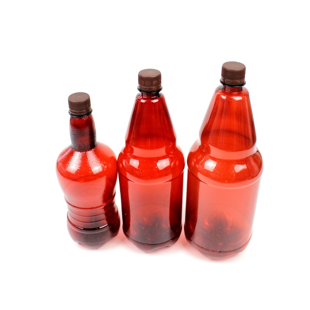 1L2L啤酒瓶精酿酒瓶塑料1升1.5升2升啤酒桶棕色透明酒瓶2斤3斤4斤
