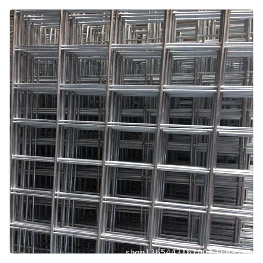 大量现货铁碰网 1X2米黑线铁丝网片 D8螺纹钢网 焊接网片