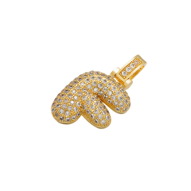 6g Weight Pendant Jewelry Making Type Zircon Inlay Material DIY Jewelry Accessories Classification 1 Piece Quantity Copper Material Letter Pattern All Seasons Season Polished Finish Plating Design Hip-Hop Style White, Gold Color 1 Piece Copper Zircon Bubble Letter Polished Pendant DIY Jewelry Accessories 7