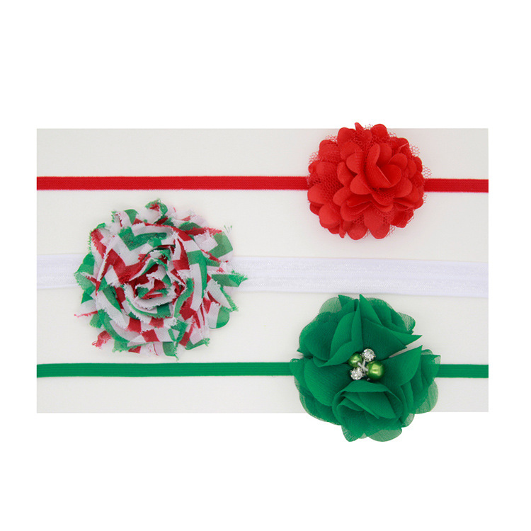 Christmas Day Children's  Elastic Headband Three-piece Set display picture 2