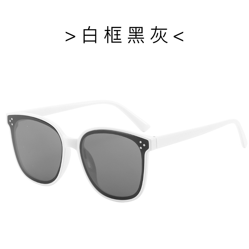 Moda V marca gafas de sol WeChat gafas de sol retro Harajuku caja cuadrada de satén gafas de sol 5203