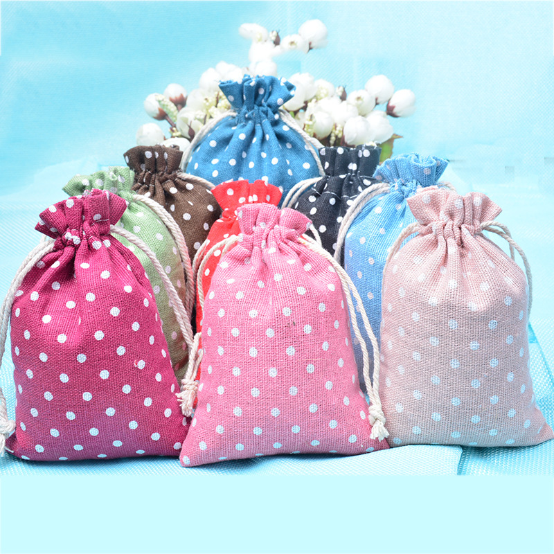 厂家现货印花棉布袋 空香囊束口袋 首饰礼品袋 13*18花布抽绳袋