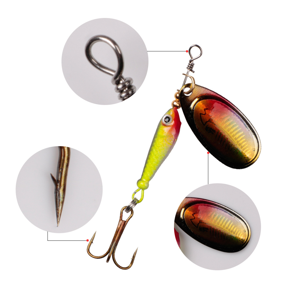 2 Pcs Vibrax Spinner Baits Spinner Baits Bass Trout Fresh Water Fishing Lure