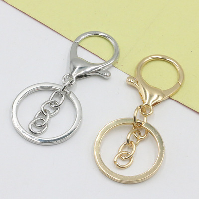 厂家直销金属钥匙圈钥匙扣套装龙虾扣套件批发diy饰品配件|ms