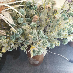 批發10頭炫彩球蔥球 田園居家裝飾仿真蔥球花 塑料蒲公英婚禮假花