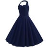 New women’s dress with neck and solid color swing