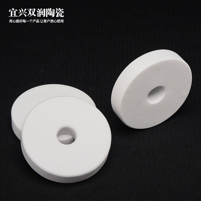 厂家加工精密陶瓷配件绝缘氧化铝陶瓷圆环高频电子陶瓷片陶瓷环