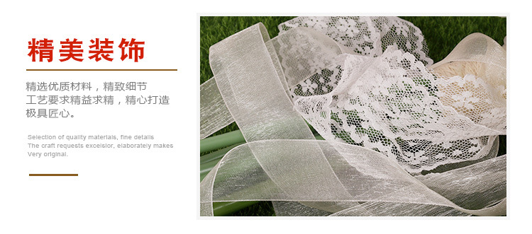 European and American creative wedding bouquets in outdoor style, realistic wedding bouquets for brides, wholesale of wedding supplies detail image 6