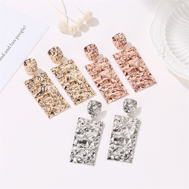 Fashion Geometric Plating Alloy No Inlaid Earrings Ear Studs display picture 1