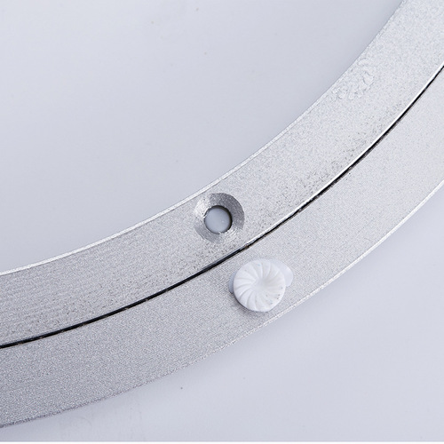 Dining table aluminum turntable Furniture universal thickened hotel glass dining table solid ball aluminum alloy desktop turntable