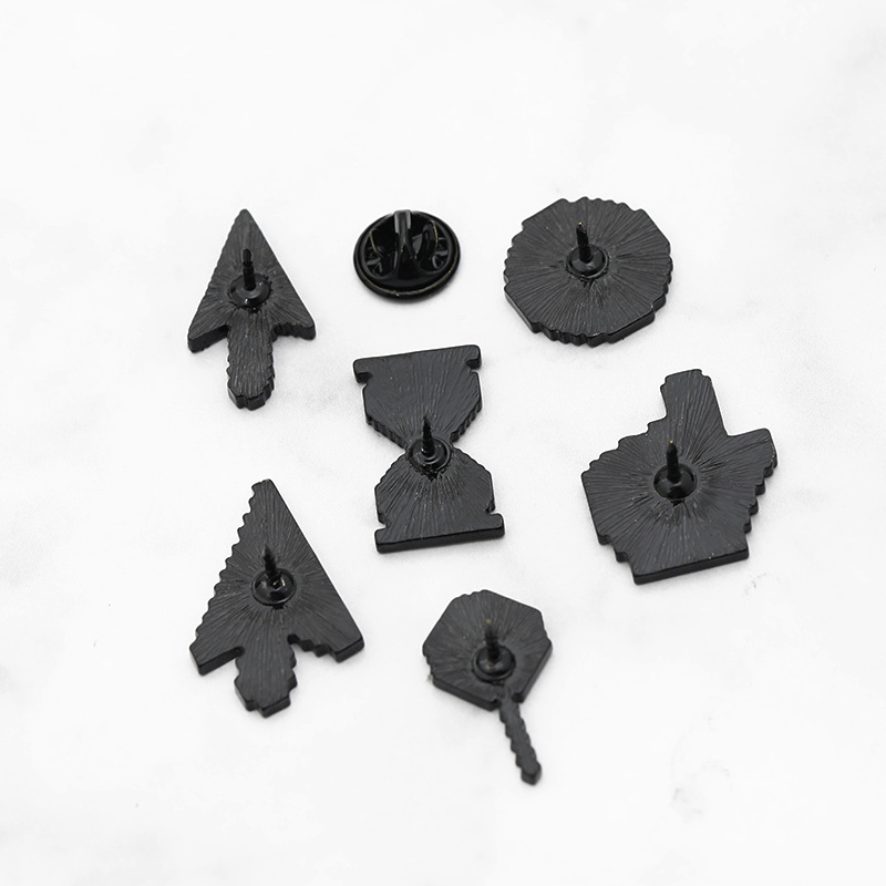 Unisex Gender Plating Design Cartoon Style Pin Geometric Alloy Plating Unisex Brooches