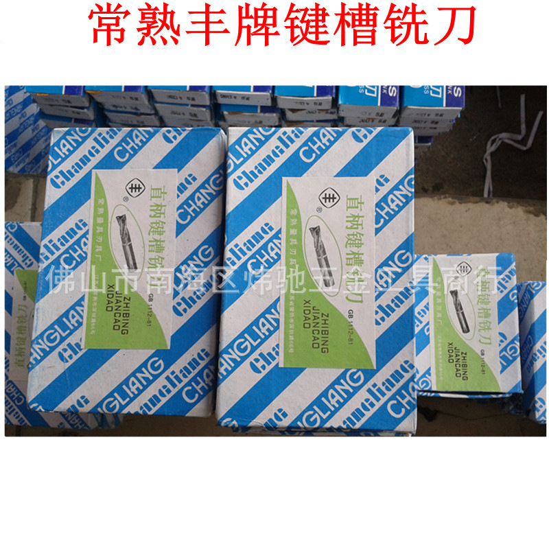 常熟丰牌直柄键槽铣刀/2刃二刃平底铣刀 3/4/5/6/8/10/12/14/20mm