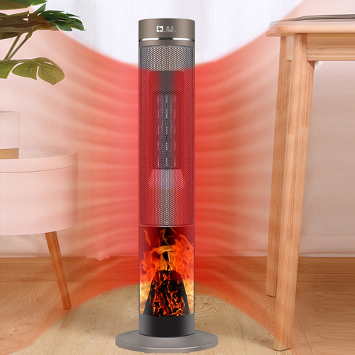 Best-selling home heating radiator with remote control electric heater, upright electric heater with swinging 3D flame fireplace heater