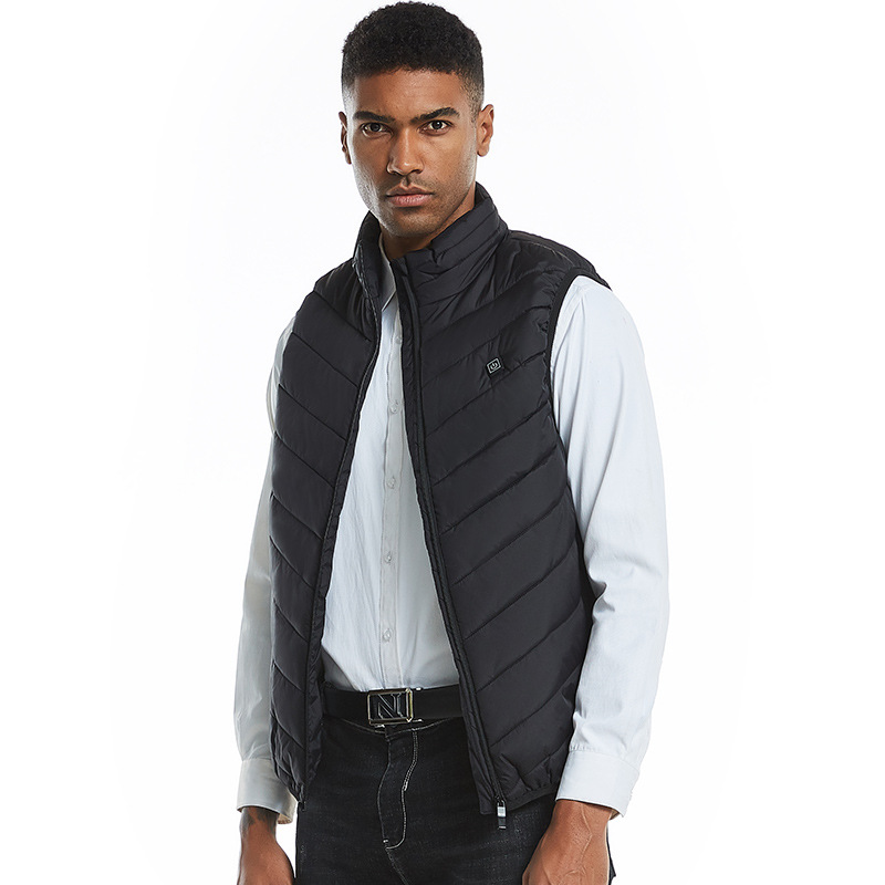 工厂直销智能充电USB加热背心冬季电热马甲男女加热棉服发热马甲