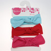 Children's headband, cotton red elastic hairgrip with bow