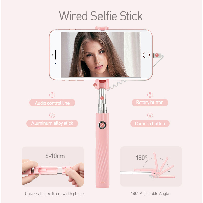 Stick selfie en Plastique et acier inoxydable - Ref 3386169 Image 3