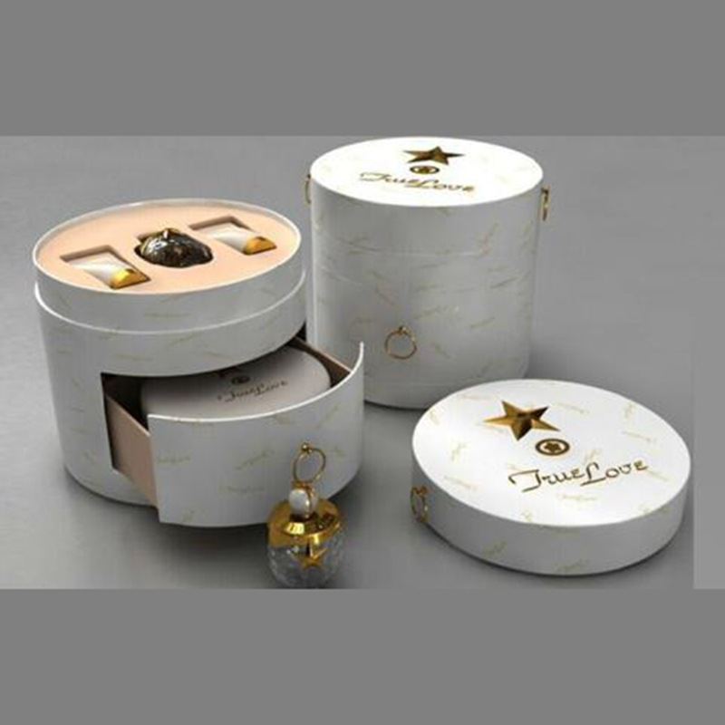 厂家定做圆形纸盒异形抽屉纸罐包装 化妆品食品圆筒罐纸筒定制