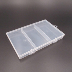 Transparent plastic pp box rectangular covered sample parts box jewelry tools accessories fishing gear packaging storage box