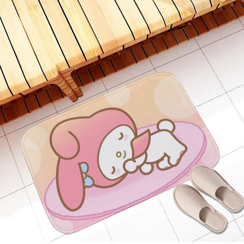 New Melody Cartoon Printed Floor Mat Children's Carpet Falai Velvet Sponge Absorbent Mat PVC Bathroom Non-Slip Mat