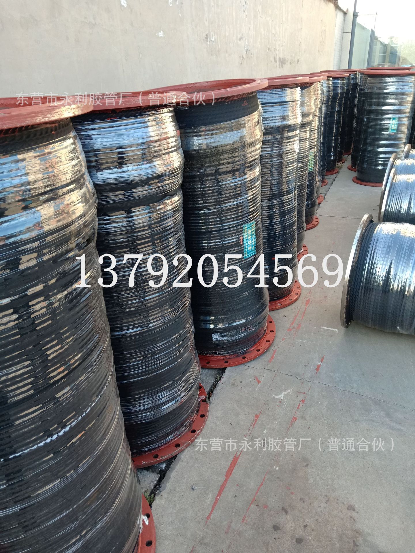 挖泥船专用橡胶管钢丝缠绕法兰胶管优质耐磨大口径法兰胶管