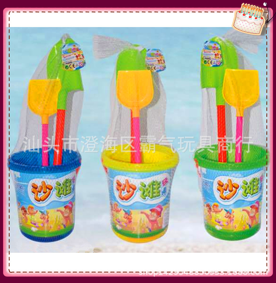 619-23 Beach Bucket Toy Set Beach 7-piece Set Kidsren Playing in the Water Snow Beach Toys