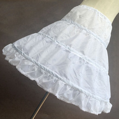 Girls' Fluffy Long Skirt Crinoline for Children's Princess Gowns, Little Girls' Flower Girl Crinolines, and Wedding Dress Steel Hoop Petticoats