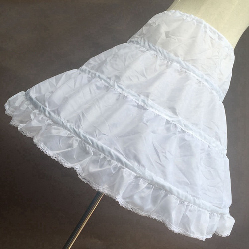 Girls' Fluffy Long Skirt Crinoline for Children's Princess Gowns, Little Girls' Flower Girl Crinolines, and Wedding Dress Steel Hoop Petticoats