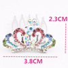 Taobao explosion peacock inlaid diamond -fitting princess Children's hair jewelry one generation head jewelry crown hair decoration special offer
