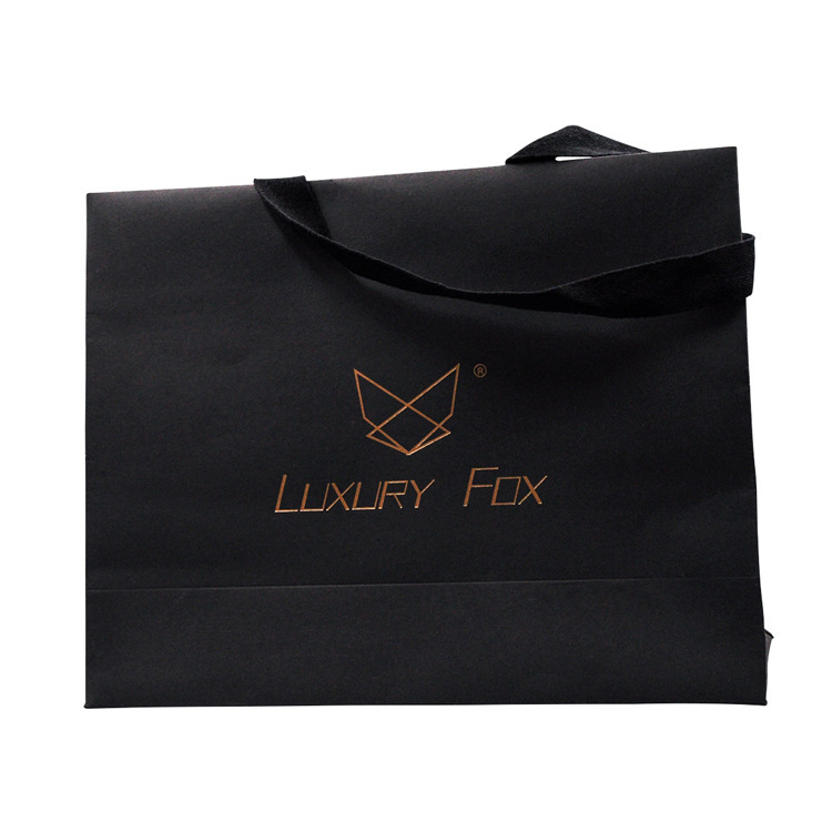 生产厂家 定制 服装购物纸袋定做 白卡牛皮手提纸袋印刷 logo烫金