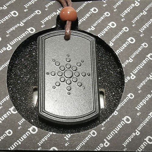 Quantum Pendant Necklace black square cotton rope sunflower volcanic stone pendant versatile jewelry