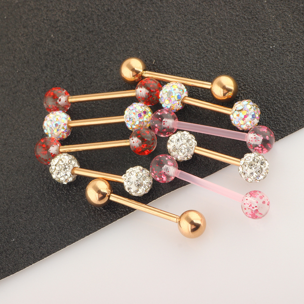 10Pcs Mix Style Body Piercing Jewelry Set Stainless Steel Breast Nipple Rings Tongue Rings Labret Studs Earrings detail image 21
