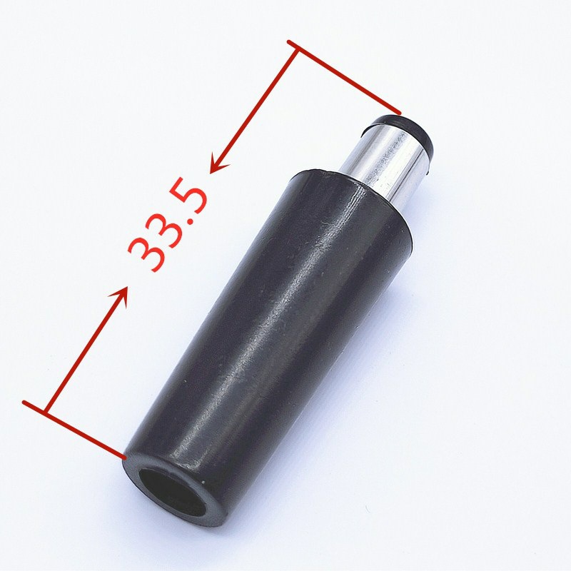 厂家可拆卸 带螺纹可拧圆形塑料外壳5.5*2.0直流DC公头5521