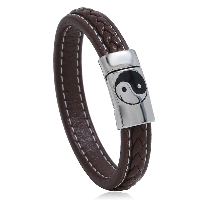 retro woven bracelet stainless steel