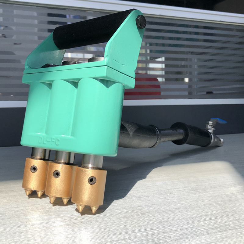 混凝土单/双/三头凿毛机 桥梁水泥荔枝面凿毛锤 小型气动凿毛机