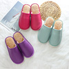 winter Cotton slippers Leather waterproof indoor non-slip keep warm slipper pu Lint slipper Home Furnishing indoor non-slip keep warm