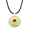 Accessory, metal pendant, fashionable necklace, jewelry, suitable for import, with gem, European style
