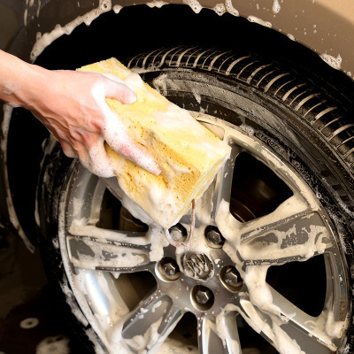 Car Wash Honeycomb Sponge Large Powerful Decontamination Car Wipe Absorbent Sponge Block High Density Cotton Car Beauty Supplies