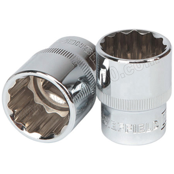 12.5mm系列公制12角标准套筒SHEFFIELD/钢盾S01201919mm