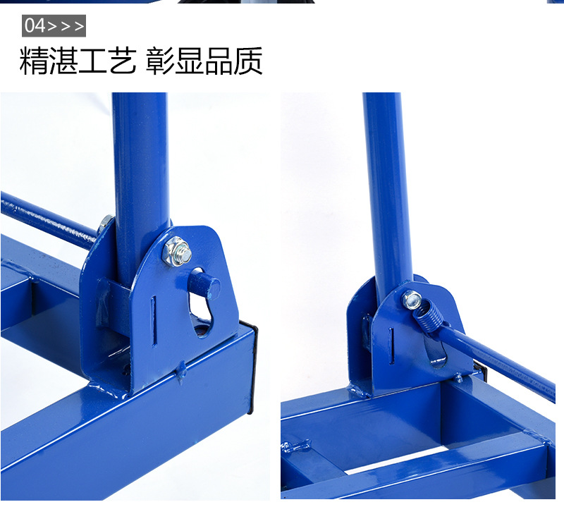 平板车方管手推车搬运车折叠便携拉货四轮重型载重王大号拖车详情28