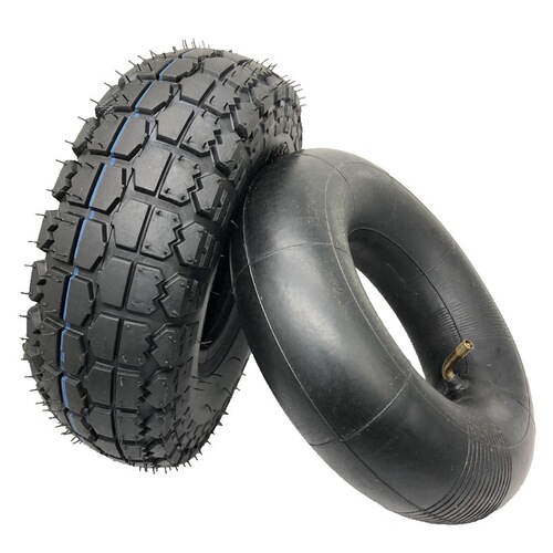 Electric car inner tube 4.10/3.50-4 thickened inner tube 10-inch tire 260x85 inner and outer tube explosion-proof solid tire 