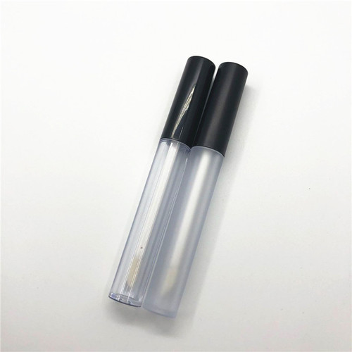 2.5ml high-end frosted bright white cap round lip glaze refill bottle pink lip gloss bottle cross-border hot selling DIY injection tube