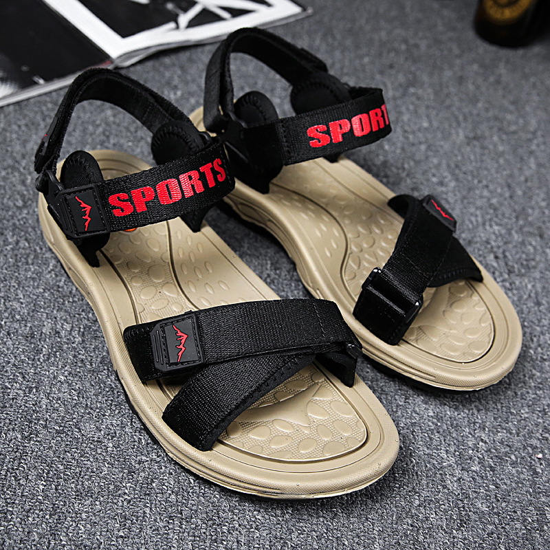国踏2020新款男士沙滩凉鞋男时尚凉拖鞋户外百搭男鞋学生男凉鞋